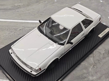 [Ignition] 1:18 Toyota 1983 Soarer 2800GT White & Black hub Model Car Resin