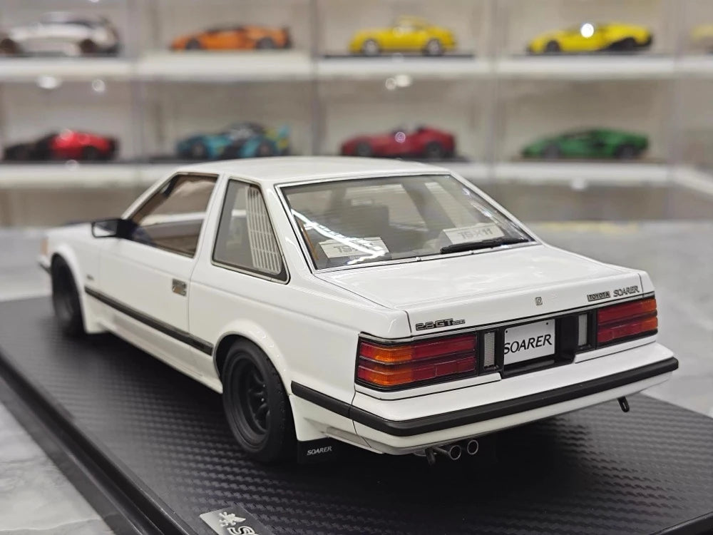 [Ignition] 1:18 Toyota 1983 Soarer 2800GT White & Black hub Model Car Resin