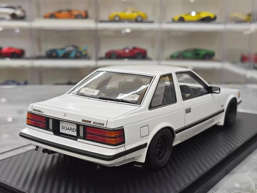 [Ignition] 1:18 Toyota 1983 Soarer 2800GT White & Black hub Model Car Resin