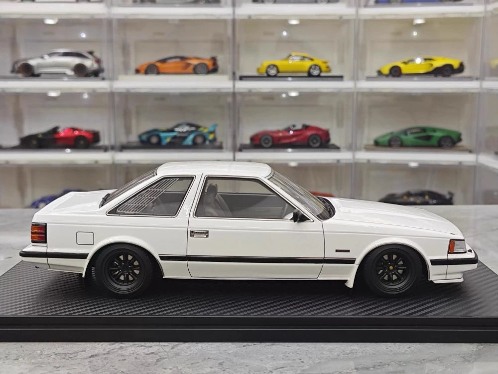 [Ignition] 1:18 Toyota 1983 Soarer 2800GT White & Black hub Model Car Resin