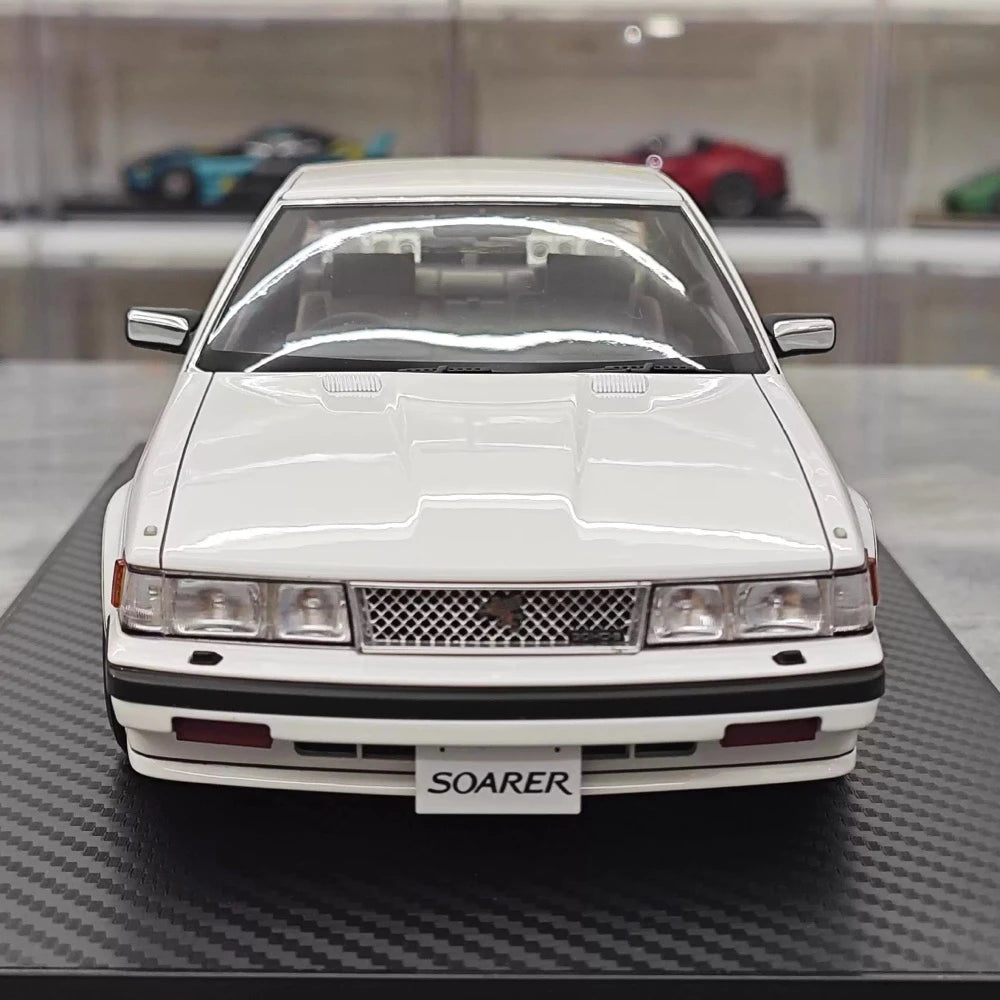[Ignition] 1:18 Toyota 1983 Soarer 2800GT White & Silver hub Model Car Resin