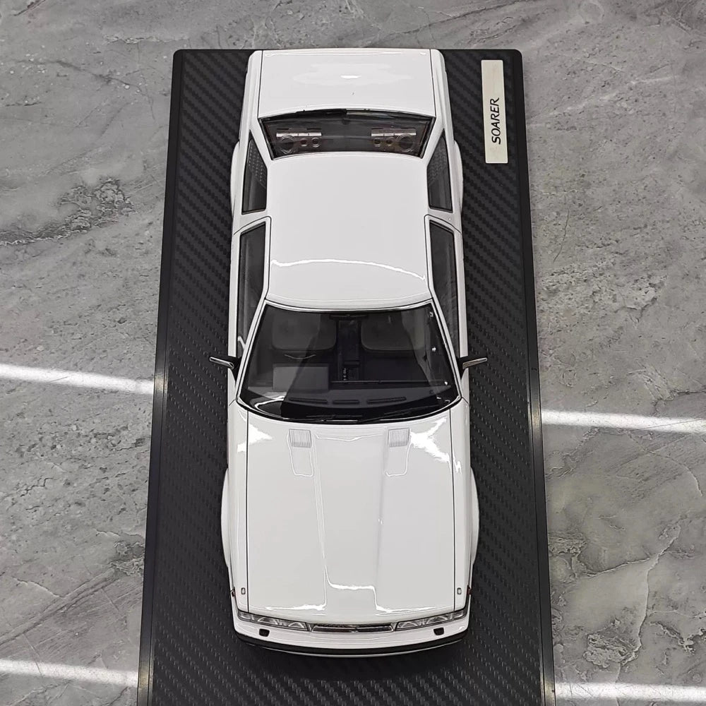 [Ignition] 1:18 Toyota 1983 Soarer 2800GT White & Silver hub Model Car Resin