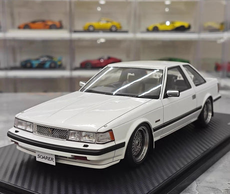 [Ignition] 1:18 Toyota 1983 Soarer 2800GT White & Silver hub Model Car Resin