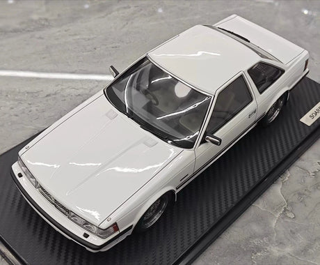[Ignition] 1:18 Toyota 1983 Soarer 2800GT White & Silver hub Model Car Resin
