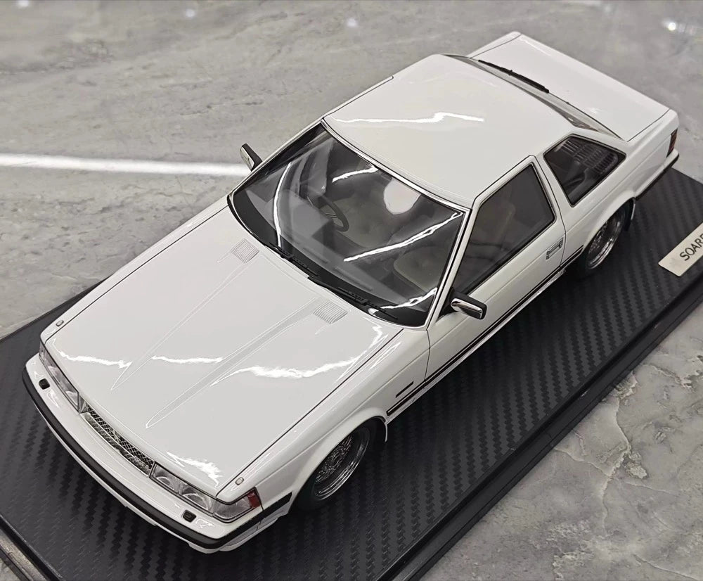 [Ignition] 1:18 Toyota 1983 Soarer 2800GT White & Silver hub Model Car Resin