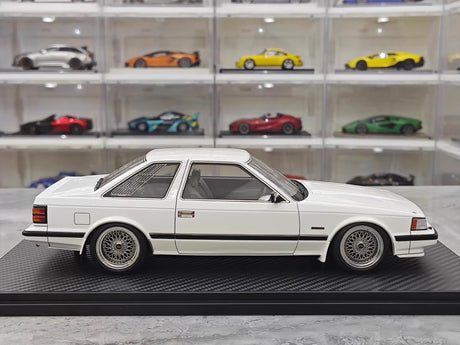 [Ignition] 1:18 Toyota 1983 Soarer 2800GT White & Silver hub Model Car Resin