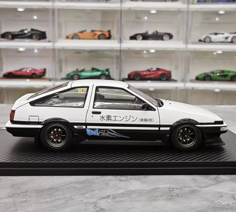 Ignition Toyota 1983 Sprinter Trueno AE86 White 1:18 – Collectible Resin Model Resin