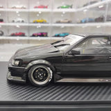 [Ignition] 1:18 Toyota 1986 AE86 RWB zwart modelauto Hars