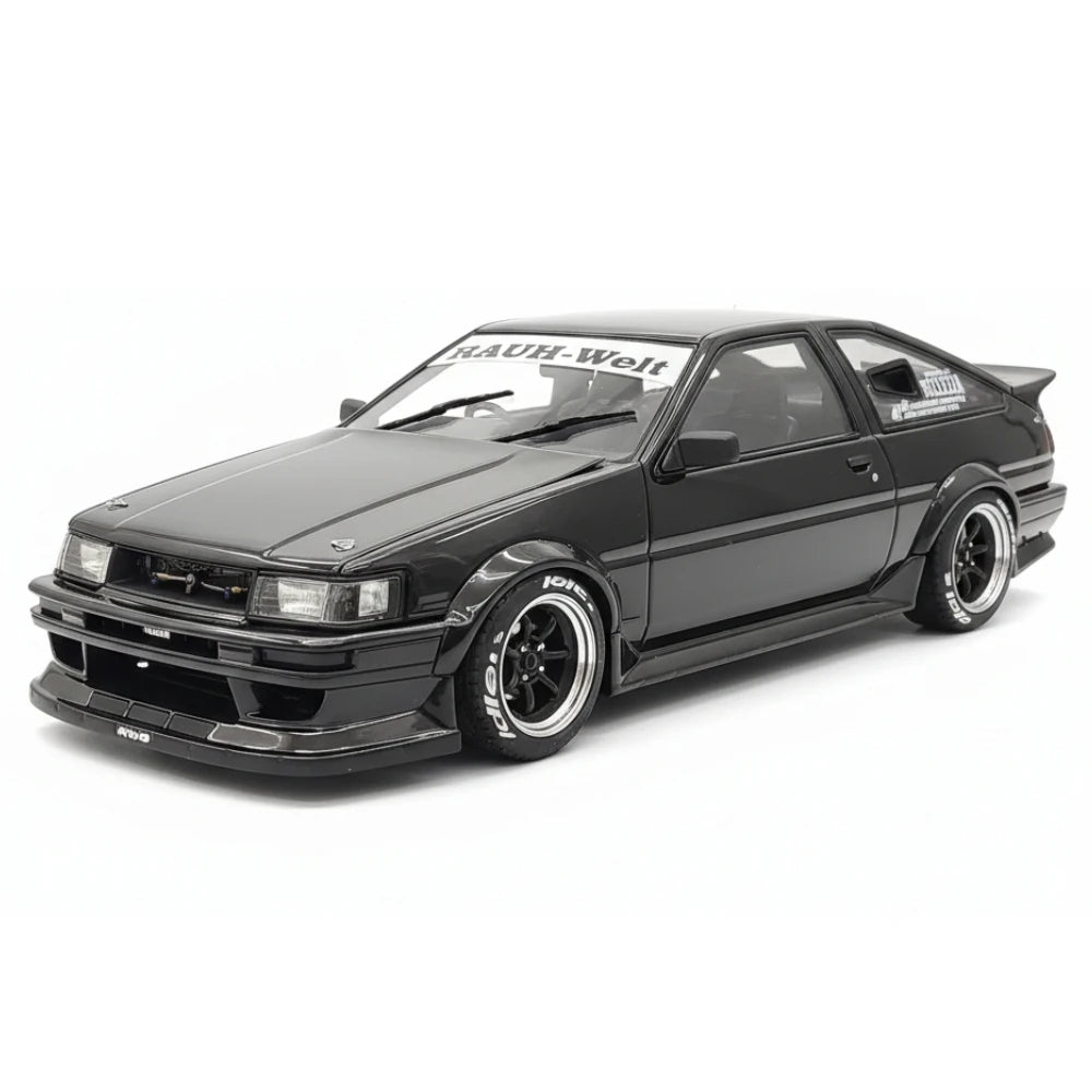 [Ignition] 1:18 Toyota 1986 AE86 RWB zwart modelauto Hars