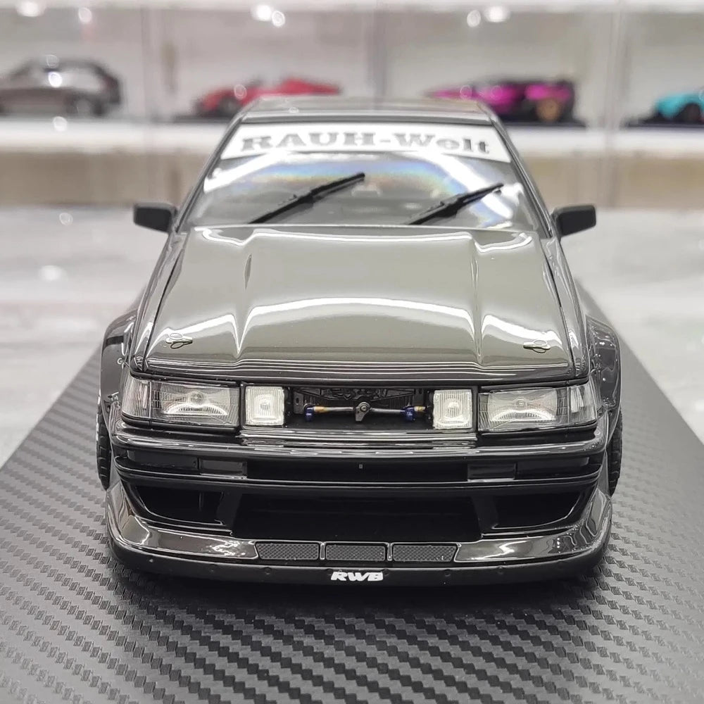 [Ignition] 1:18 Toyota 1986 AE86 RWB nero modellino di auto resina
