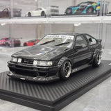 [Ignition] 1:18 Toyota 1986 AE86 RWB zwart modelauto Hars