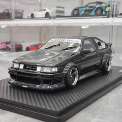 [Ignition] 1:18 Toyota 1986 AE86 RWB nero modellino di auto resina