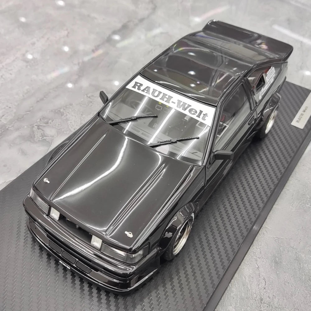 [Ignition] 1:18 Toyota 1986 AE86 RWB zwart modelauto Hars