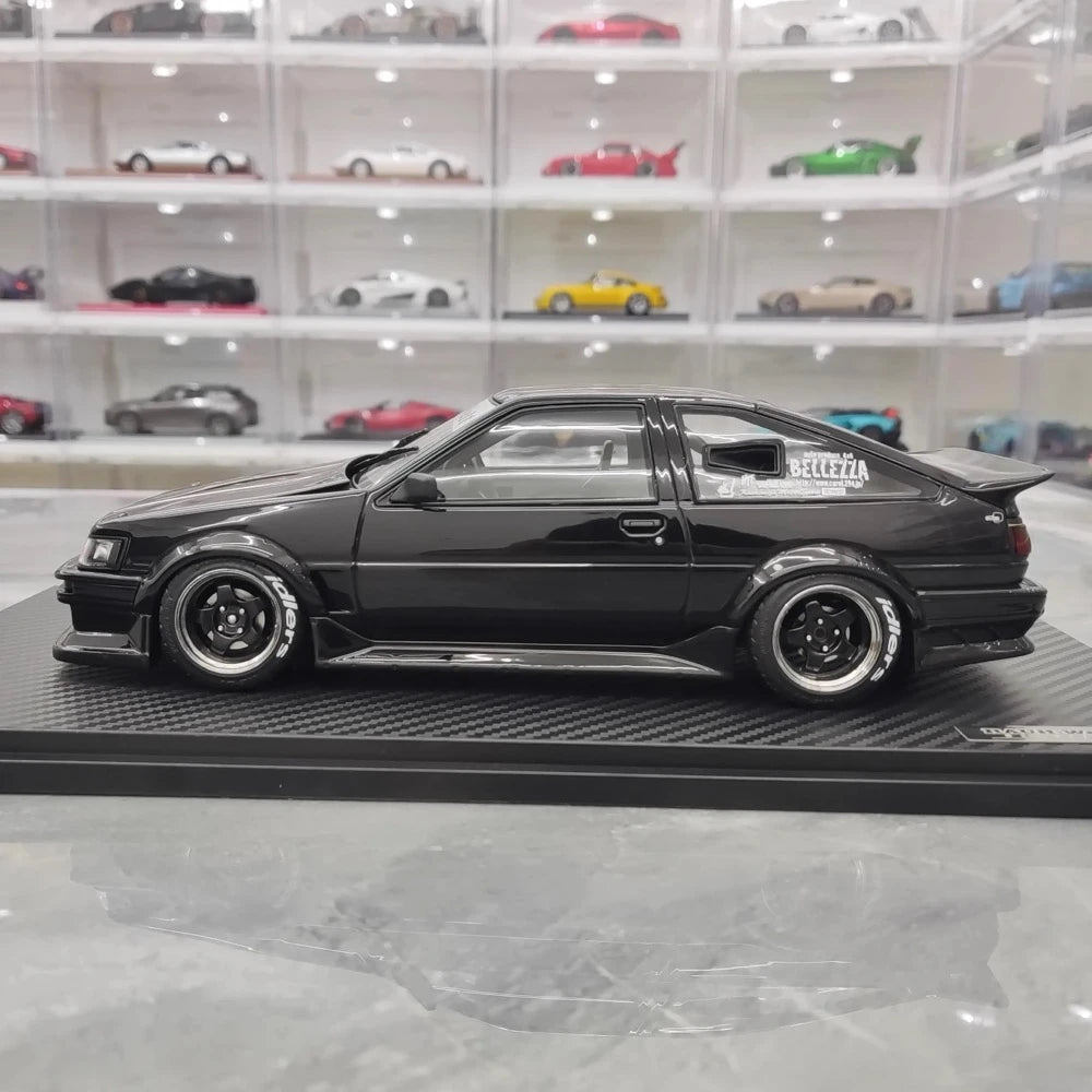 [Ignition] 1:18 Toyota 1986 AE86 RWB nero modellino di auto resina