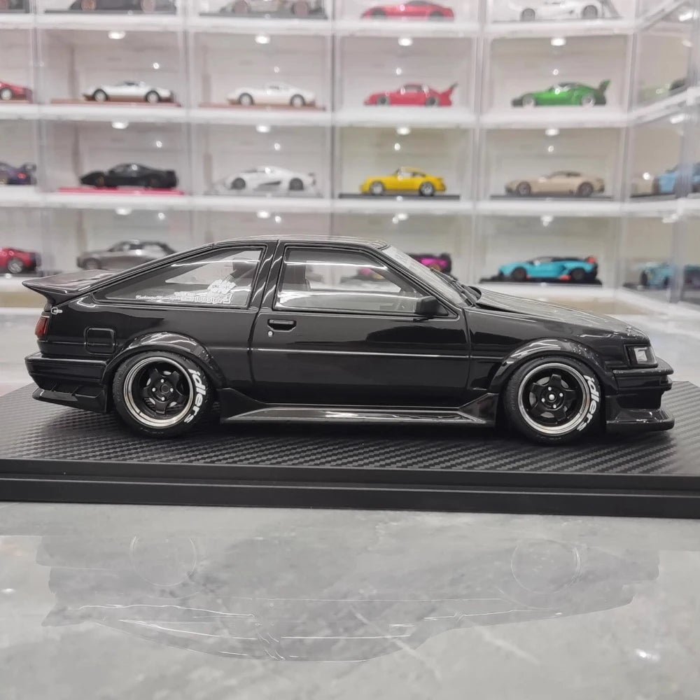[Ignition] 1:18 Toyota 1986 AE86 RWB nero modellino di auto resina
