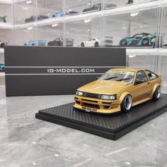 [Ignition] 1:18 Toyota 1986 AE86 RWB oro modellino di auto resina