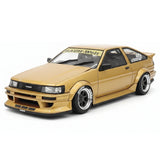 [Ignition] 1:18 Toyota 1986 AE86 RWB ゴールド モデルカー レジン