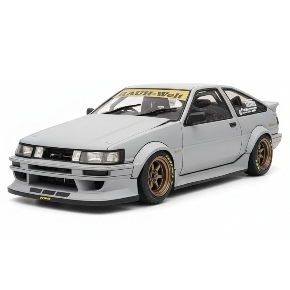 [Ignition] 1:18 Toyota 1986 AE86 RWB gris voiture miniature Resin