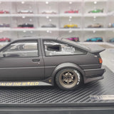 [Ignition] 1:18 Toyota 1986 AE86 RWB opaco nero modellino di auto resina
