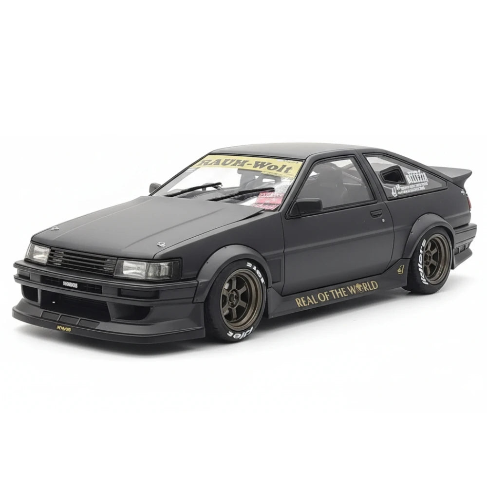 [Ignition] 1:18 Toyota 1986 AE86 RWB opaco nero modellino di auto resina