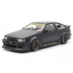 [Ignition] 1:18 Toyota 1986 AE86 RWB Matte Black Model Car Resin