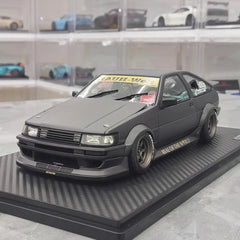 [Ignition] 1:18 Toyota 1986 AE86 RWB Matte Black Model Car Resin