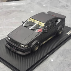 [Ignition] 1:18 Toyota 1986 AE86 RWB Matte Black Model Car Resin