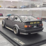 [Ignition] 1:18 Toyota 1986 AE86 RWB opaco nero modellino di auto resina