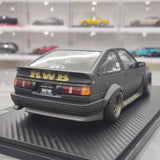 [Ignition] 1:18 Toyota 1986 AE86 RWB opaco nero modellino di auto resina