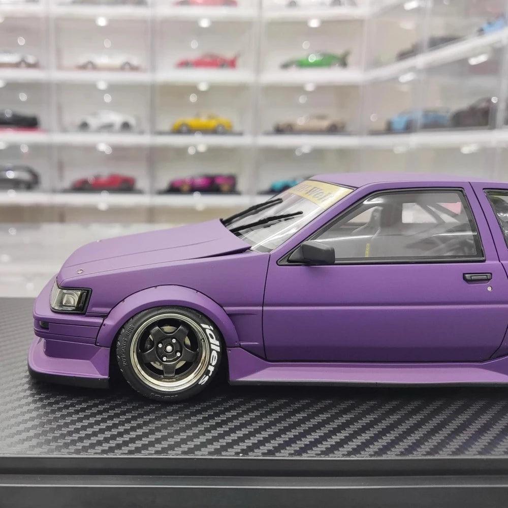 [Ignition] 1:18 Toyota 1986 AE86 RWB Purple Model Car Resin