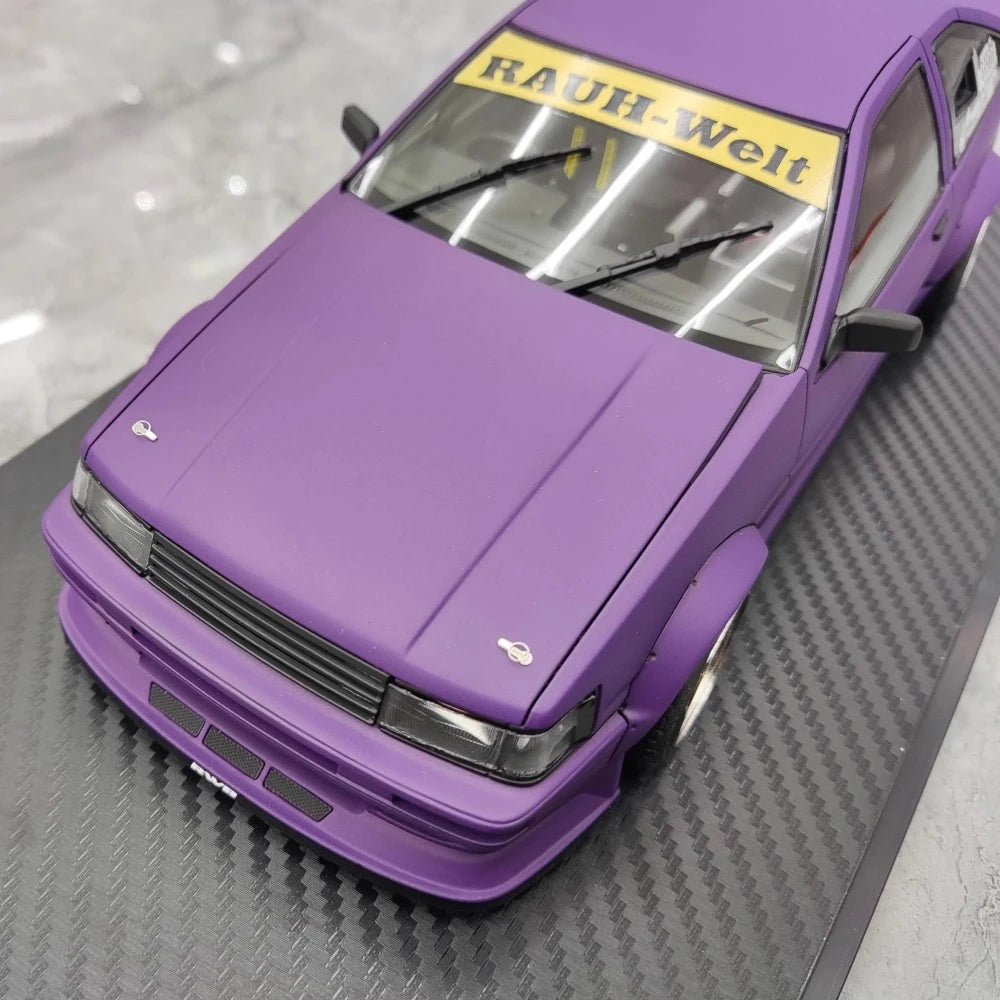 [Ignition] 1:18 Toyota 1986 AE86 RWB Purple Model Car Resin