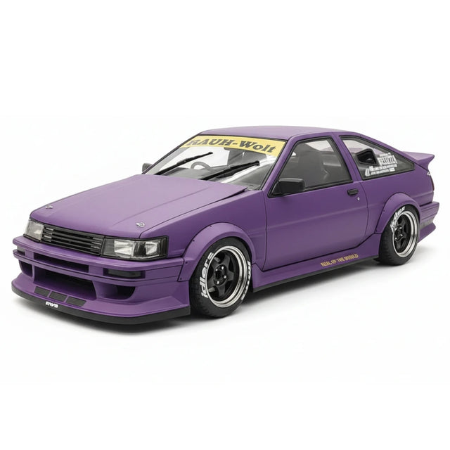 [Ignition] 1:18 Toyota 1986 AE86 RWB Purple Model Car Resin