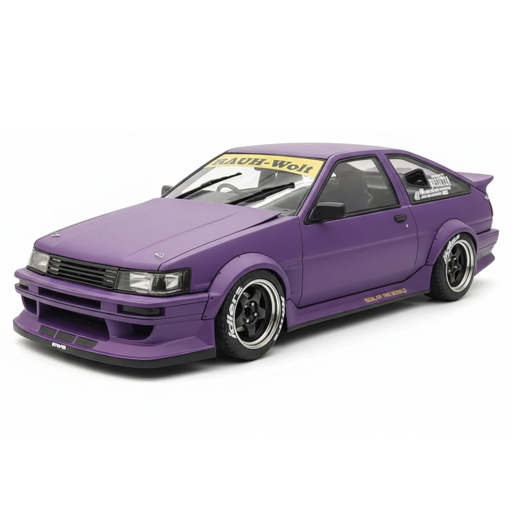 [Ignition] 1:18 Toyota 1986 AE86 RWB Purple Model Car Resin