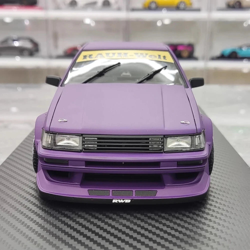 [Ignition] 1:18 Toyota 1986 AE86 RWB Purple Model Car Resin