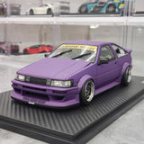 [Ignition] 1:18 Toyota 1986 AE86 RWB Purple Model Car Resin