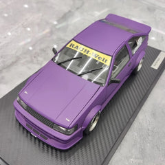 [Ignition] 1:18 Toyota 1986 AE86 RWB Purple Model Car Resin