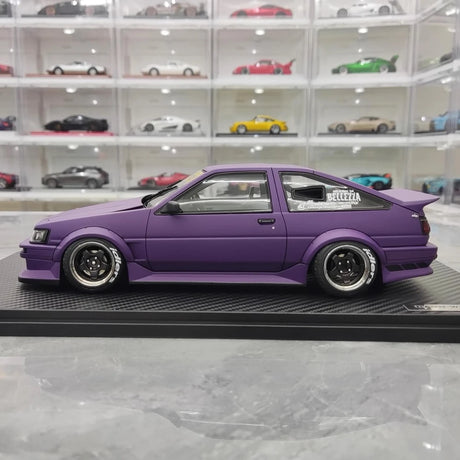 [Ignition] 1:18 Toyota 1986 AE86 RWB Purple Model Car Resin