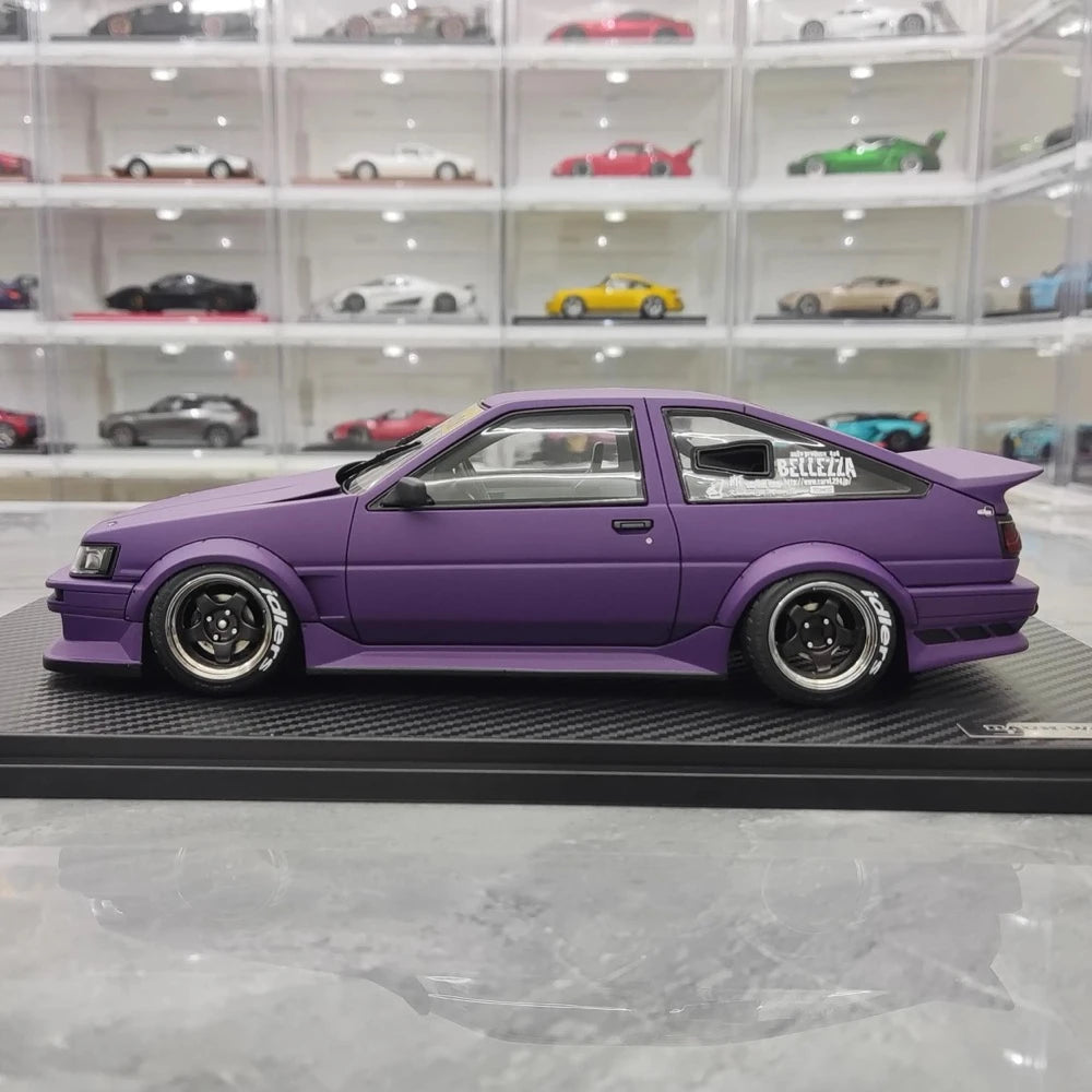 [Ignition] 1:18 Toyota 1986 AE86 RWB Purple Model Car Resin