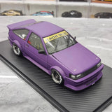 [Ignition] 1:18 Toyota 1986 AE86 RWB Purple Model Car Resin