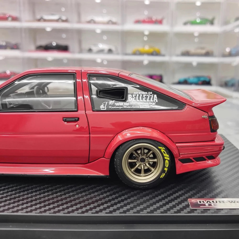 [Ignition] 1:18 Toyota 1986 AE86 RWB Red Model Car Resin