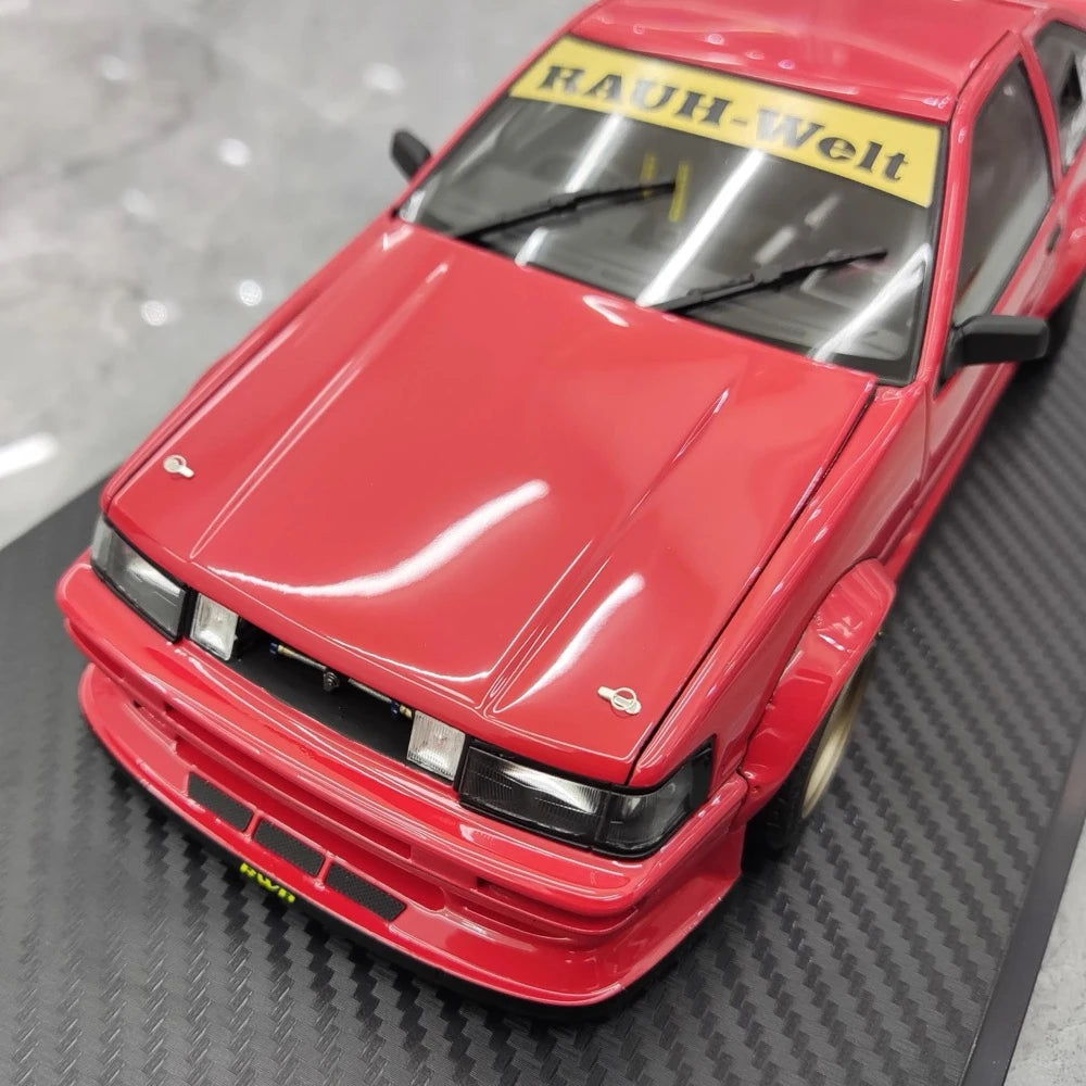 [Ignition] 1:18 Toyota 1986 AE86 RWB Red Model Car Resin