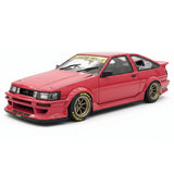 [Ignition] 1:18 Toyota 1986 AE86 RWB rouge voiture miniature Resin