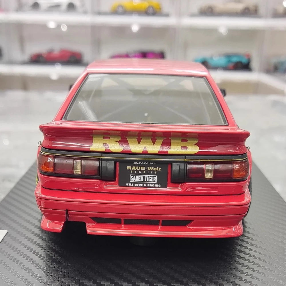 [Ignition] 1:18 Toyota 1986 AE86 RWB Red Model Car Resin