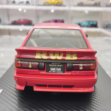 [Ignition] 1:18 Toyota 1986 AE86 RWB Red Model Car Resin