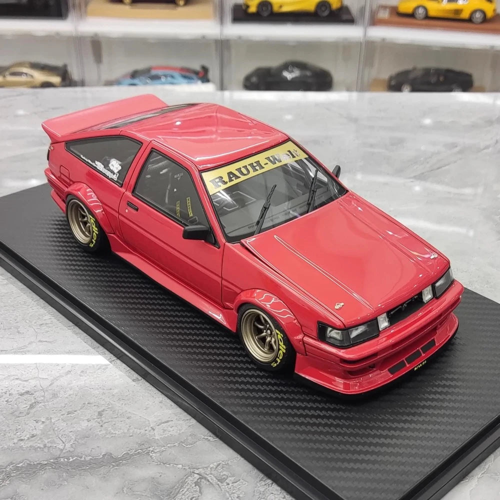 [Ignition] 1:18 Toyota 1986 AE86 RWB Red Model Car Resin