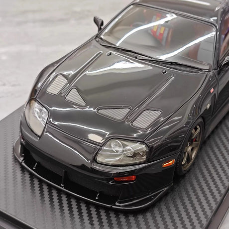 [Ignition] 1:18 Toyota 1993 Supra A80 TRD 3000GT zwart modelauto Hars