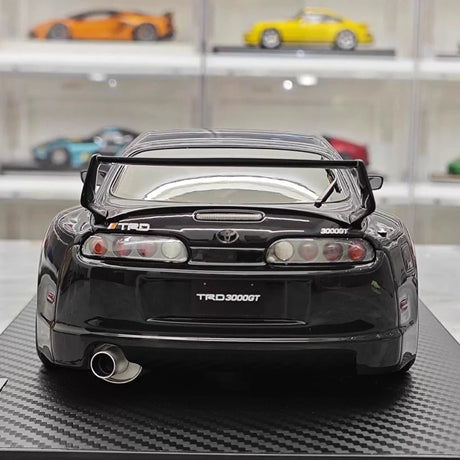 [Ignition] 1:18 Toyota 1993 Supra A80 TRD 3000GT zwart modelauto Hars