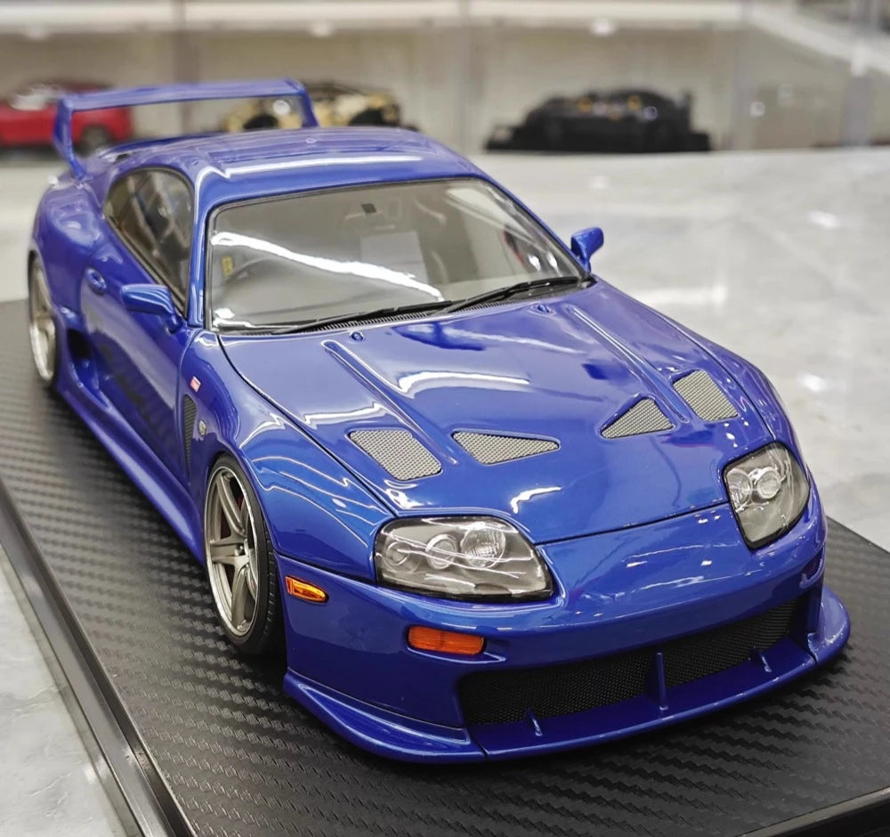 [Ignition] 1:18 Toyota 1993 Supra A80 TRD 3000GT Blue Model Car Resin