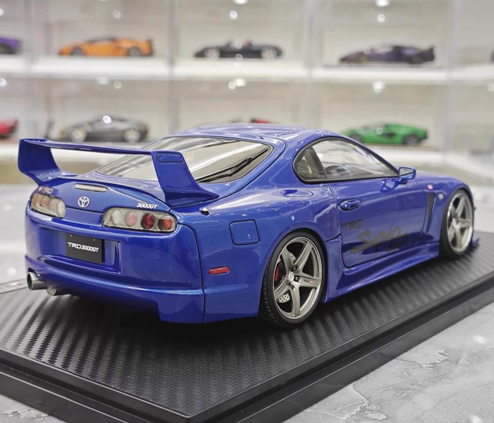 [Ignition] 1:18 Toyota 1993 Supra A80 TRD 3000GT Blue Model Car Resin