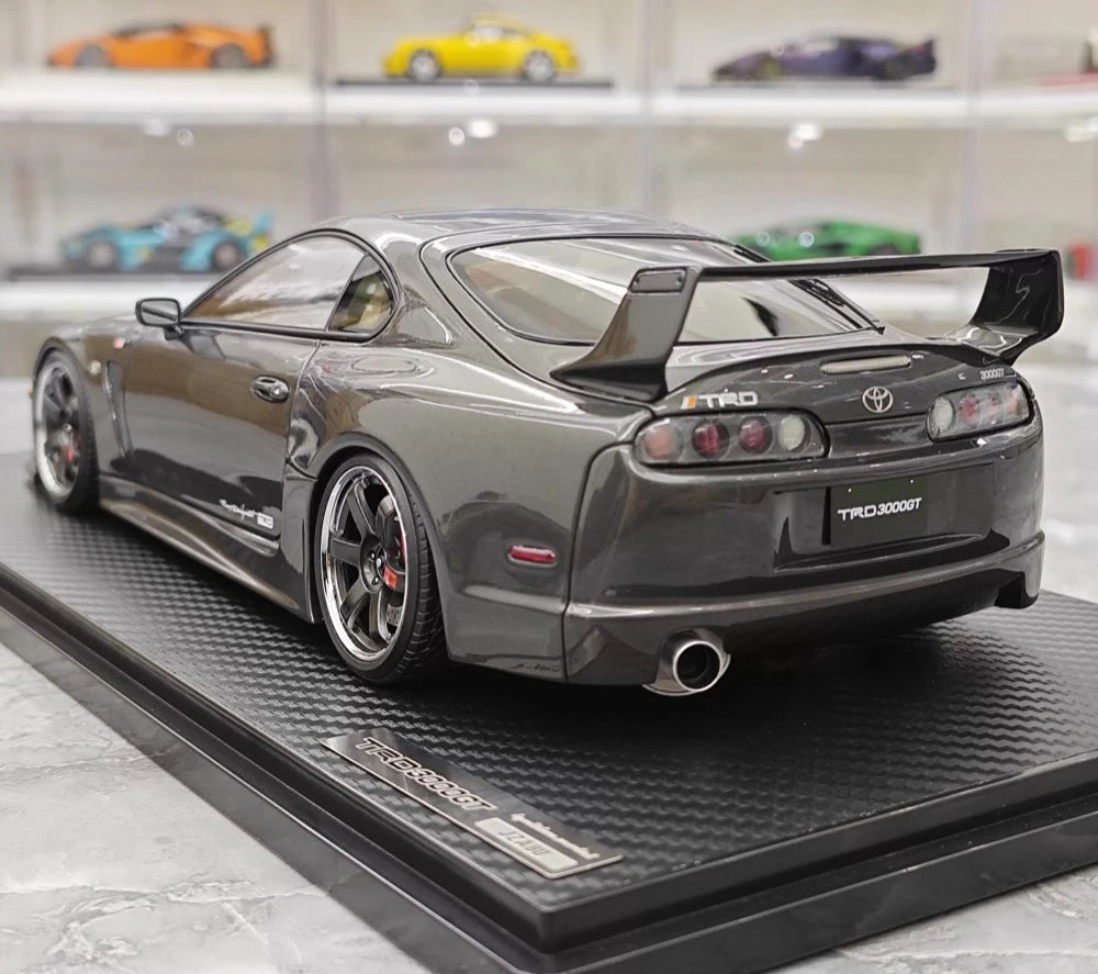 [Ignition] 1:18 Toyota 1993 Supra A80 TRD 3000GT grå modellbil harts